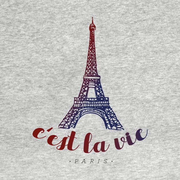 Lovely Paris | Gradient T-shirt by OutfittersAve